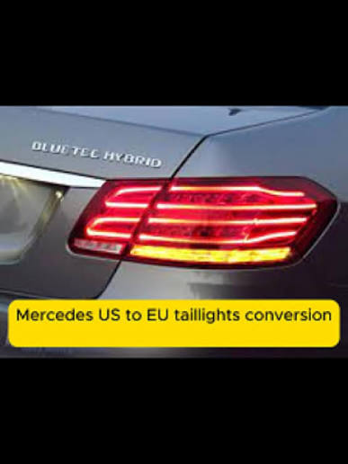 Mercedes-Benz W212 E-Class LED задні ліхтарі з жовтими поворотниками — стандарт Європи